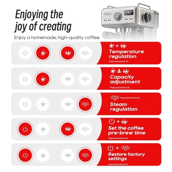 HiBREW H10A Semi Automatic Espresso Coffee Machine - Image 4