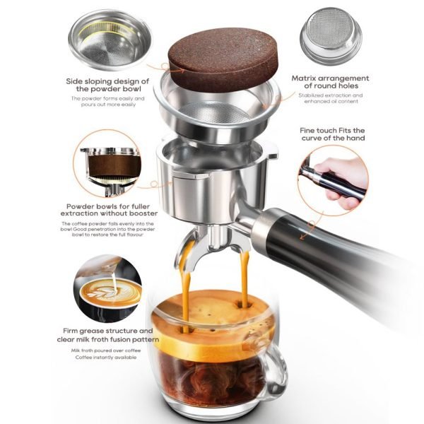 HiBREW H10A Semi Automatic Espresso Coffee Machine - Image 9