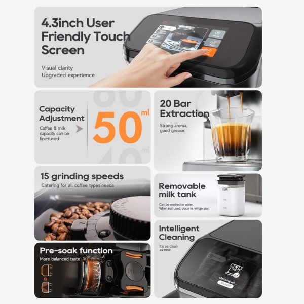 HiBREW H16 Automatic Espresso Machine with Grinder - Image 7