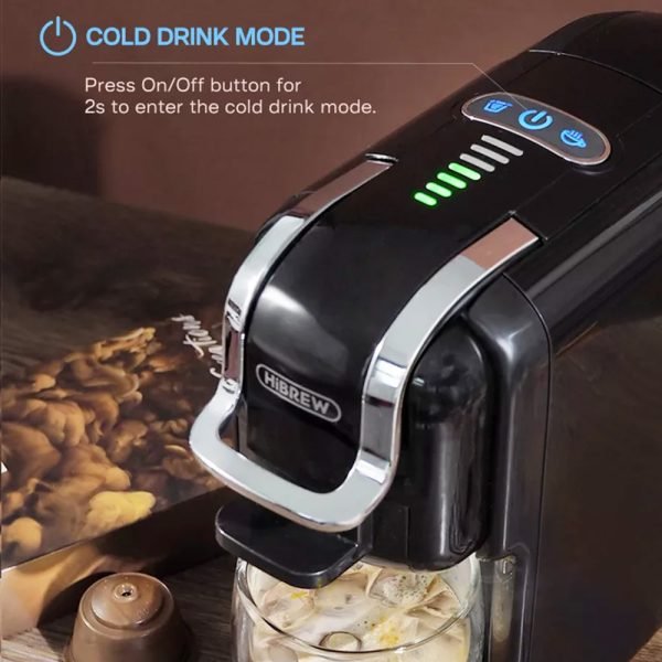 HiBREW H2B 5 in 1 Multi-Capsule Cold & Hot Coffee Maker (Black) - Image 5