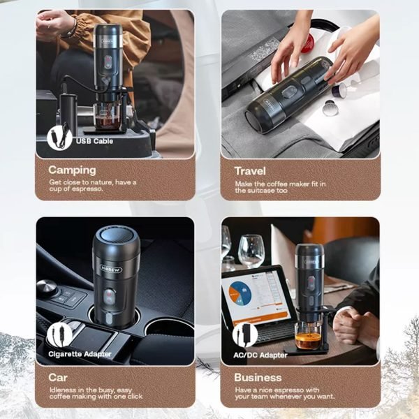 HiBREW H4A 80W Portable Car Coffee Machine - Image 3