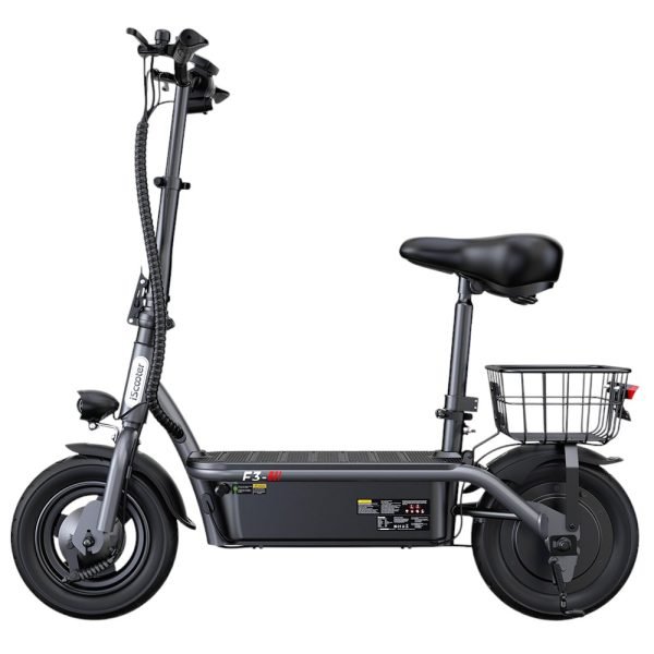 iScooter F3 Electric Scooter with Seat & Rear Basket - Image 5