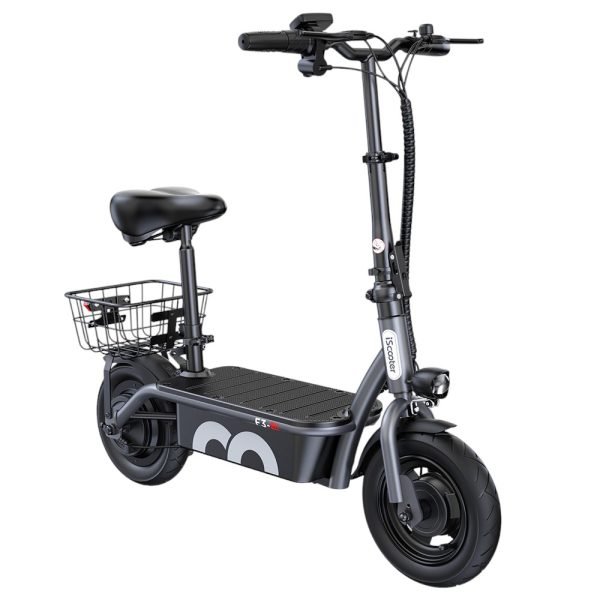iScooter F3 Electric Scooter with Seat & Rear Basket - Image 7