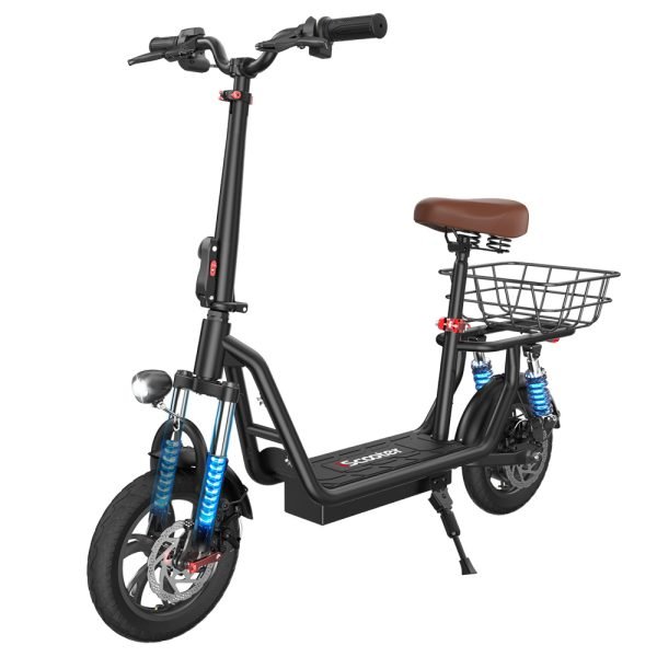iScooter i12 Electric Scooter with Seat & Rear Basket - Image 3