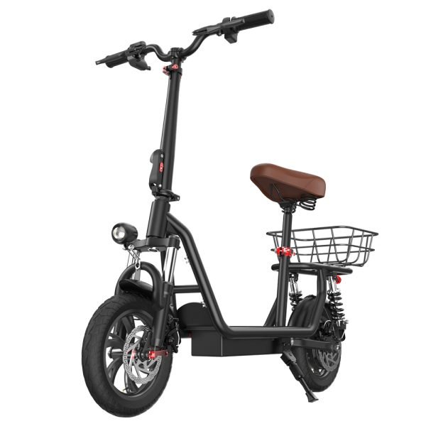 iScooter i12 Electric Scooter with Seat & Rear Basket - Image 5